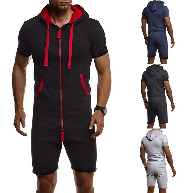 MJARTORIA летние мужские комбинезоны пэчворк 2020 мужская спортивная одежда