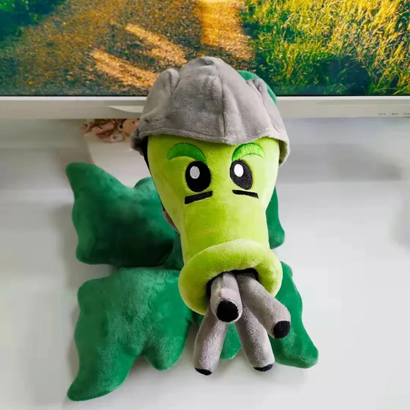 Растения против Зомби ИГРУШКИ ПВЗ гатлинг горох милый мягкий Peashooter завод плюшевые игрушки высокий кукла детские игрушки для детей подарок