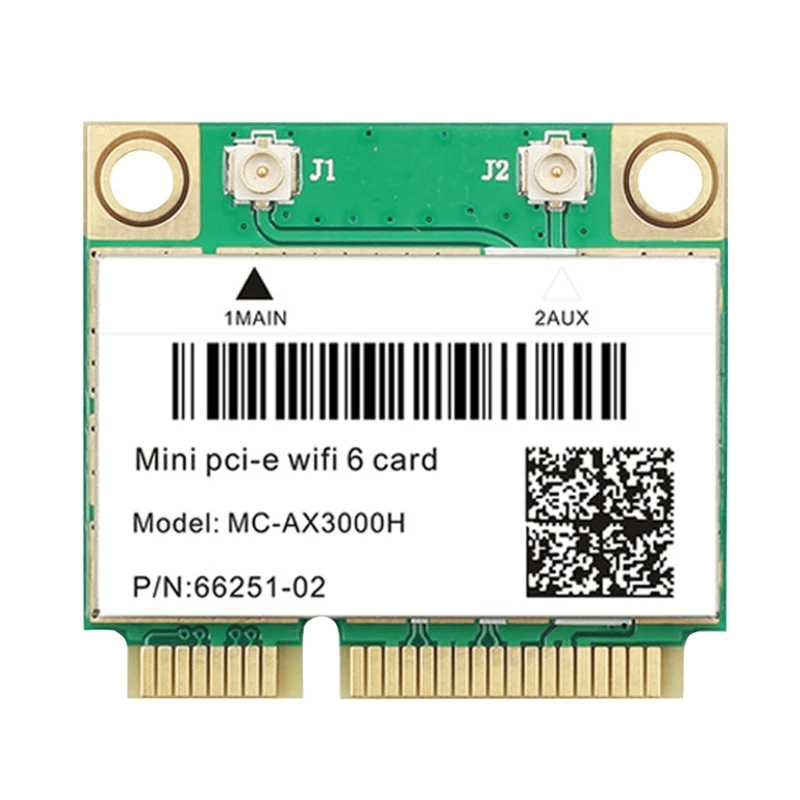 

Universal WiFi 6 AX200 Wireless Card 2.4G + 5G Dual Band Mini PCI-E Interface
