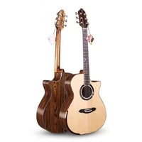 professional guitar41 acoustic guitarwith solid sitka spruce top colorful butterfly wood bodyhand guard designt a110cp