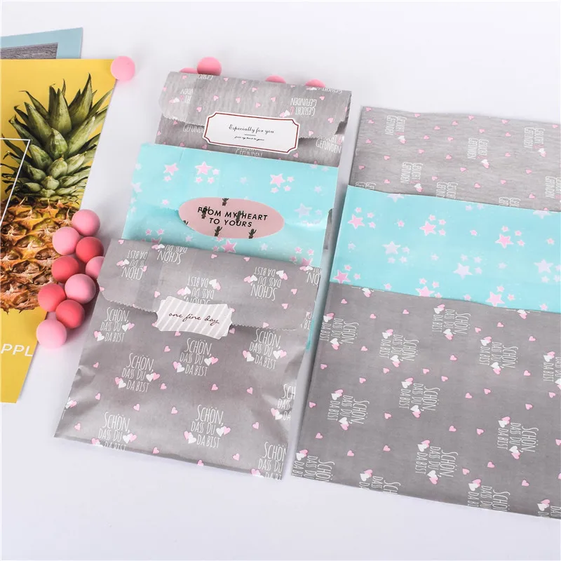 

paper bags 5x7in love is sweet wedding Treat Craft Paper Popcorn Bags Food Safe Party Favor Paper bags Best Gift candy sweet Bag