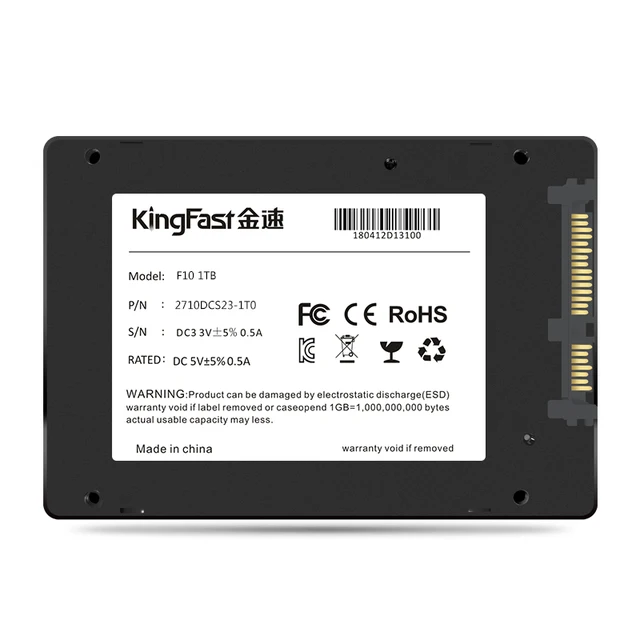KingFast SSD 1tb 2tb Sata 3 2.5 Inch Internal Solid State Drive HD Ssd 1 TB 2 TB HD Hard Disk for Laptop & Desktop Computer 3
