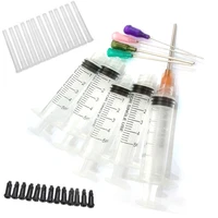 15pcs syringes sets 15pcs 14g 22g blunt tip needles and caps for industrial dispensing syringe