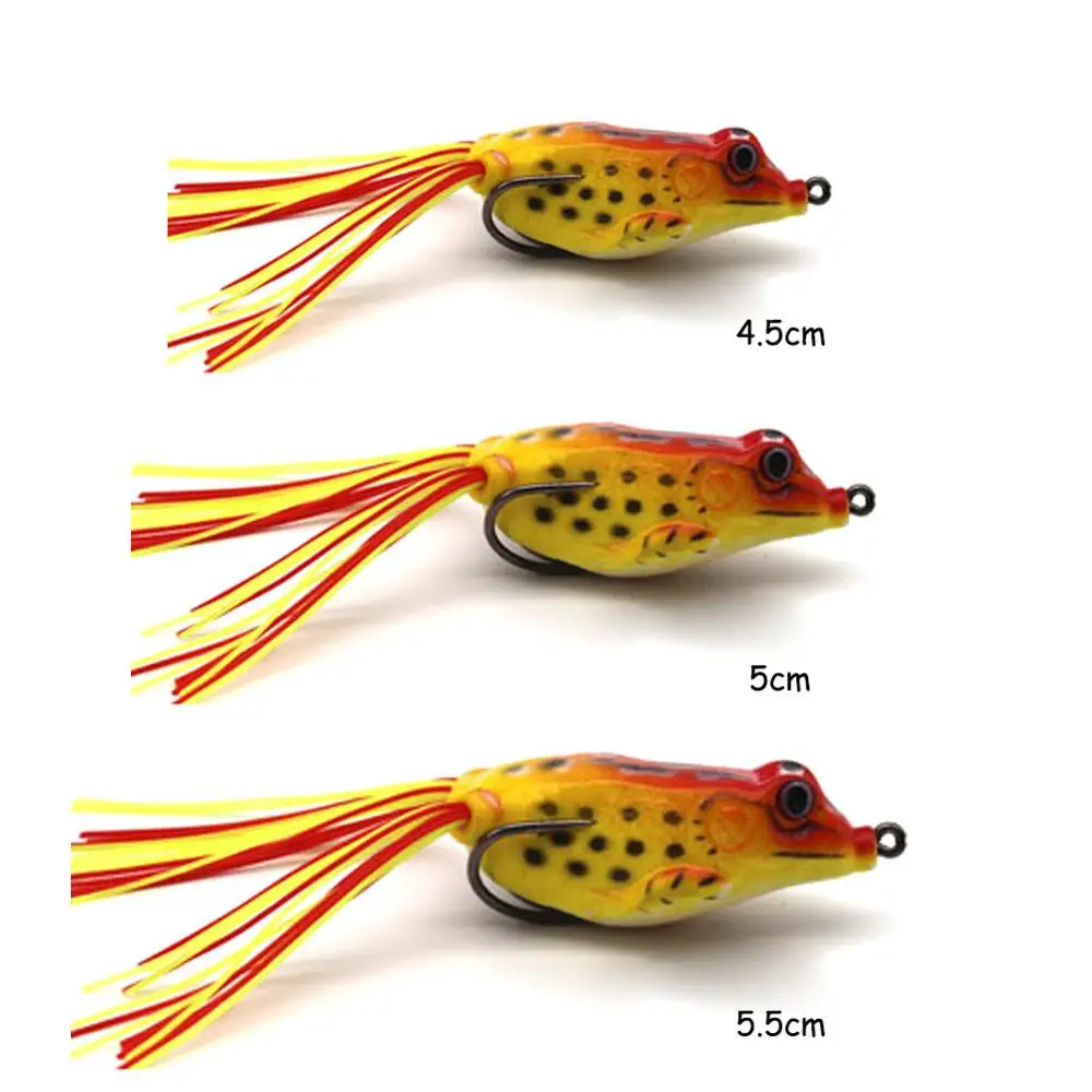 1 шт. силиконовая искусственная лягушка рыболовные приманки много размеров