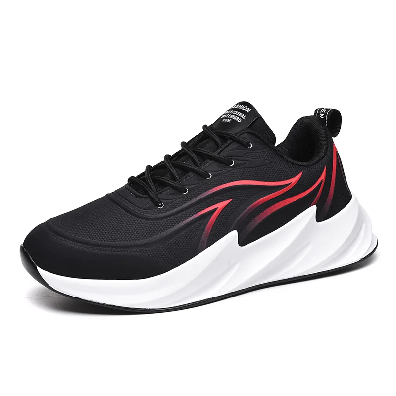 Black Red Damyuan повседневные кроссовки для мужчин кроссовки Мужская мода сетка дышащая подошва кроссовки Zapatillas Deportivas Hombre - Цвет: Black Red