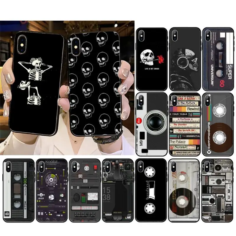 

Vintage tape Phone Cases for iphone 11 12 Huawei p smart mate 20 30 40 lite pro max plus soft silicone cover