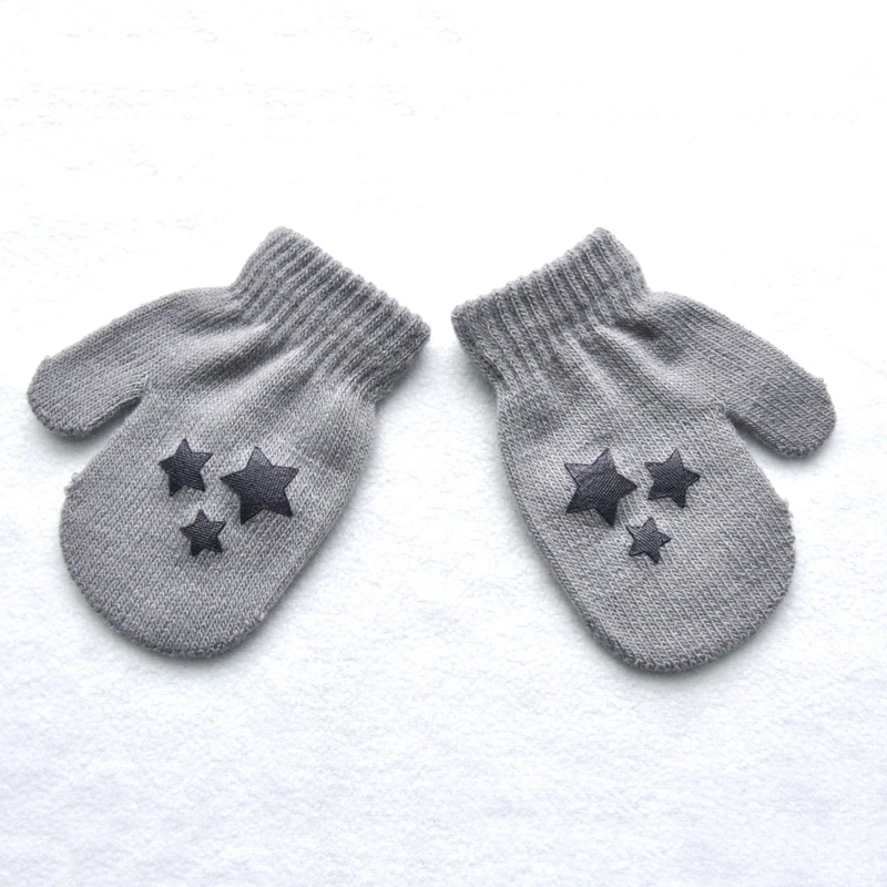 5 BalleenShiny Baby Knitted Gloves For Boys&Girls Solid Color Thicken Fluffy Gloves Toddler Warm Mittens Winter Accessories - Color: 5