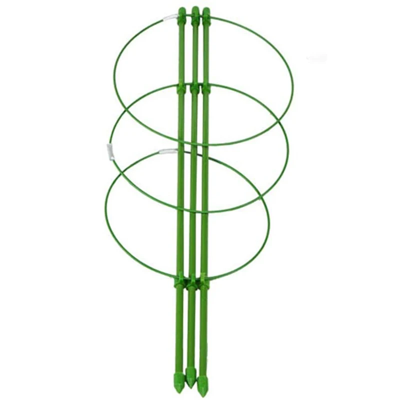 

3 Pack Garden Plant Support Tomato Cage, Upgrade 18 inch Trellis for Climbing Plants, with 10 Plant Clips