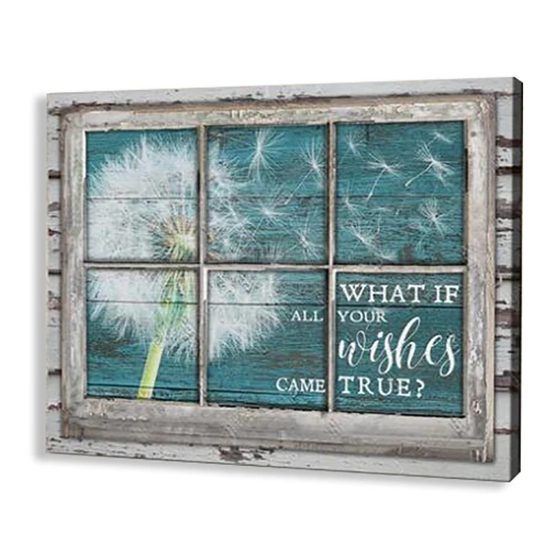 Деревенский Одуванчик холст декор комнаты Постер настенный художественный