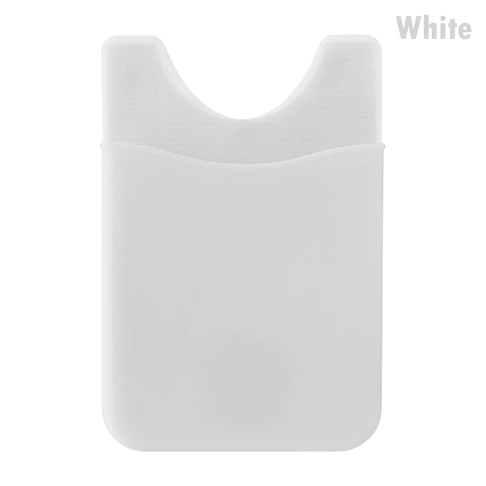 white 1 шт. унисекс Мягкая силиконовая эластичная палочка клеящиеся карточки карманный мобильный телефон задняя карта держатель кошелек Чехол универсальный наличные ID Чехол - Цвет: white