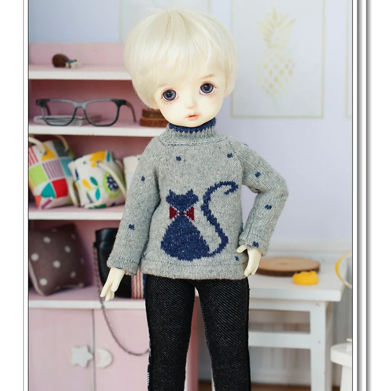 BJD одежда 1/6 свитера с кошачьим принтом 5 видов цветов для YOSD MYOU imda3.0 Аксессуары