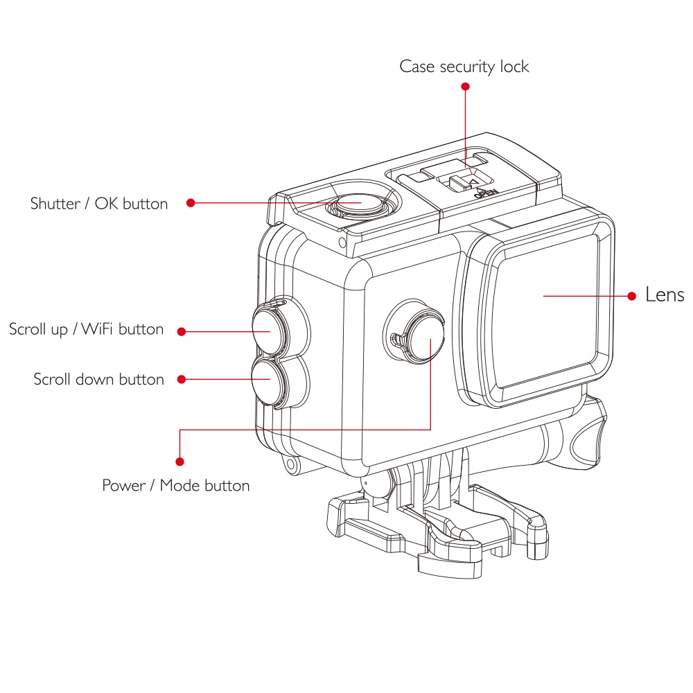 SJCAM SJ4000 AIR 4K экшн-камера Full HD Allwinner 4K 30fps wifi Спорт DV 2," экран мини камера на шлем Водонепроницаемая Спортивная DV