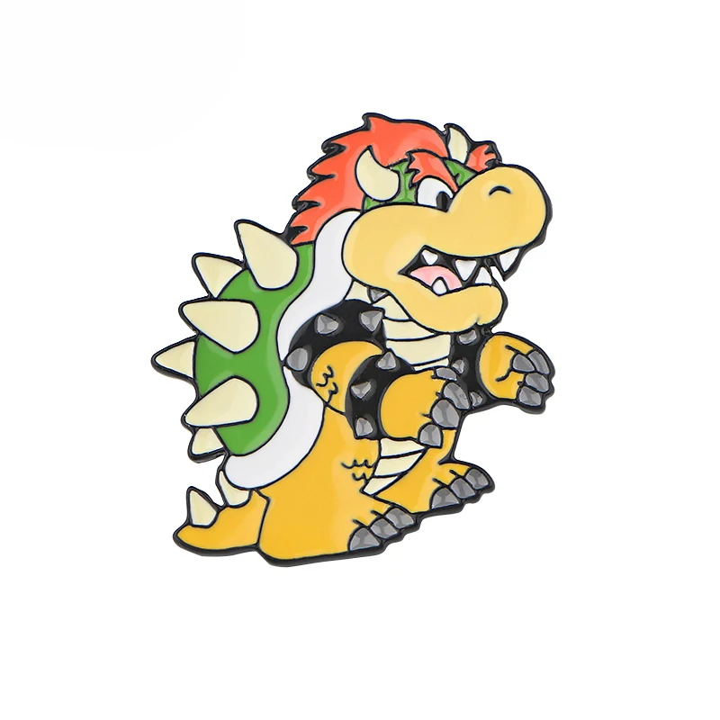 

L2512 Game Dinosaur Cute Metal Enamel Pins Anime Brooch Clothes Lapel Pin Badge Briefcase backpack Accessories Collar Jewelry