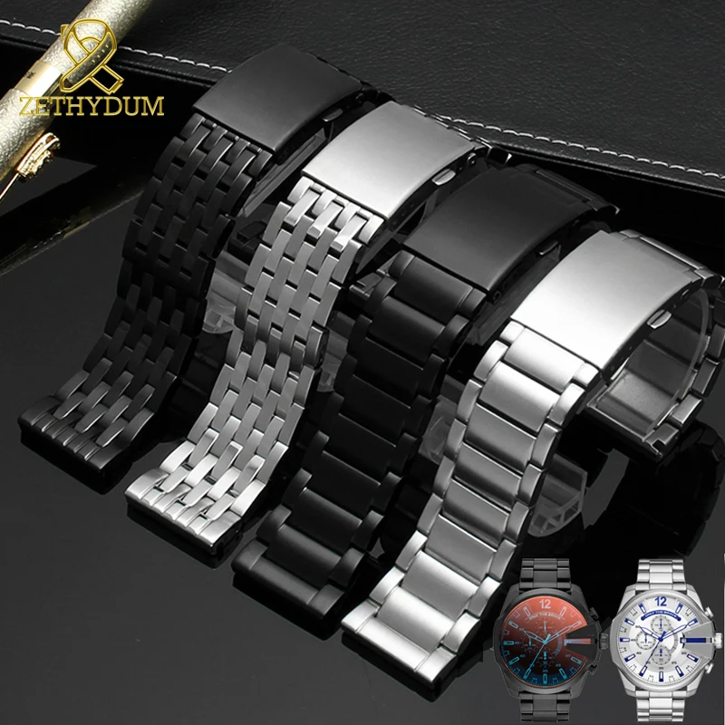 Stainless steel bracelet for diesel DZ7263 DZ7330 DZ7395 DZ7305 DZ4209 DZ4215 DZ1844 watch strap mens solid metal watchband