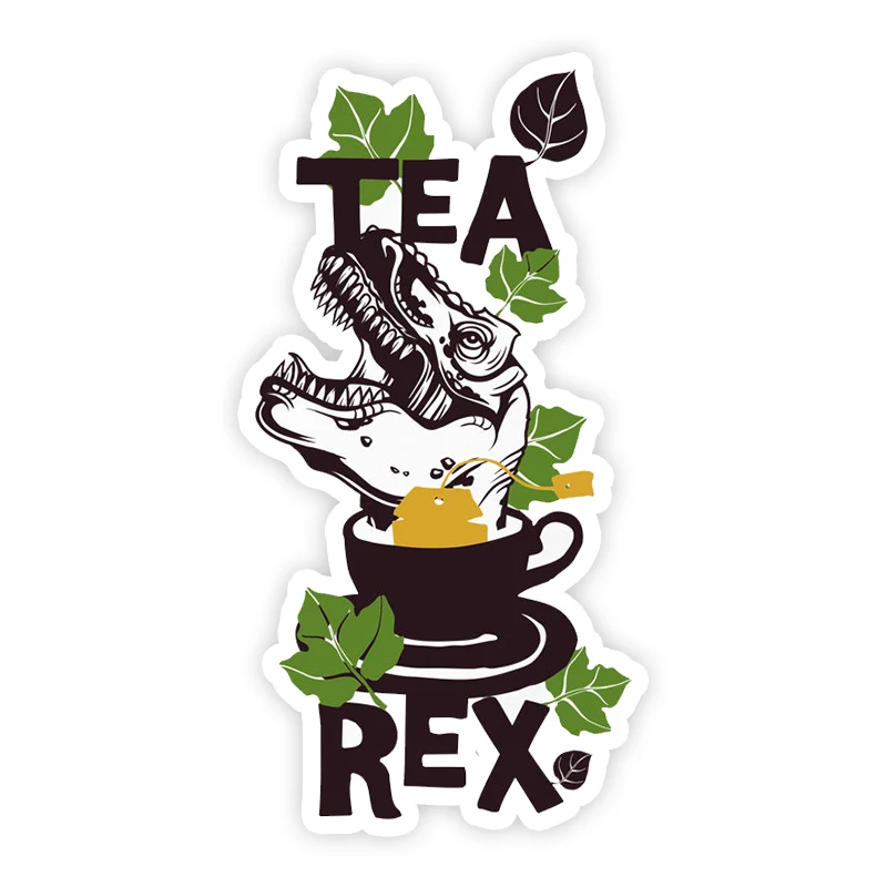 

S41145# Various Sizes Self-adhesive Decal Tea Rex Car Sticker Waterproof Auto Decors on Bumper Rear Window