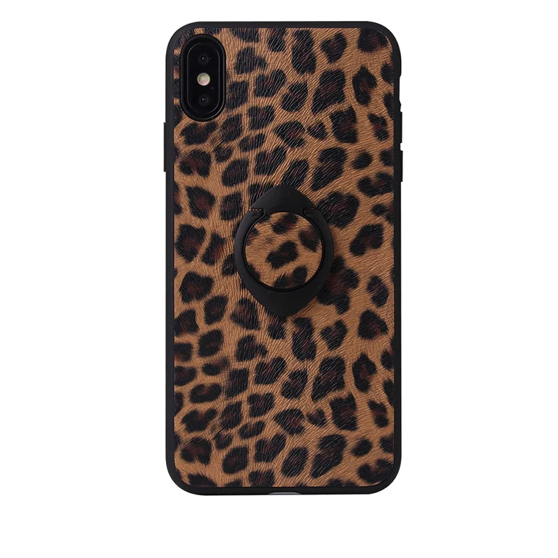 D with holder Кожаный чехол для телефона IPhone 11 Pro Max Xr 6s 6 S 7 8 Plus X Xs Max samsung A50 A70 S10 Plus Мягкий чехол с кольцом-держателем Etui - Цвет: D with holder