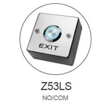 

Zinc Alloy LED backlight Door Exit Release Push Button GATE DOOR Exit Button For Access Control system