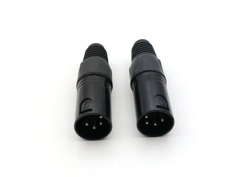 10 шт./партия 4 контактные штекерные разъемы XLR|connector|connector maleconnectors xlr |