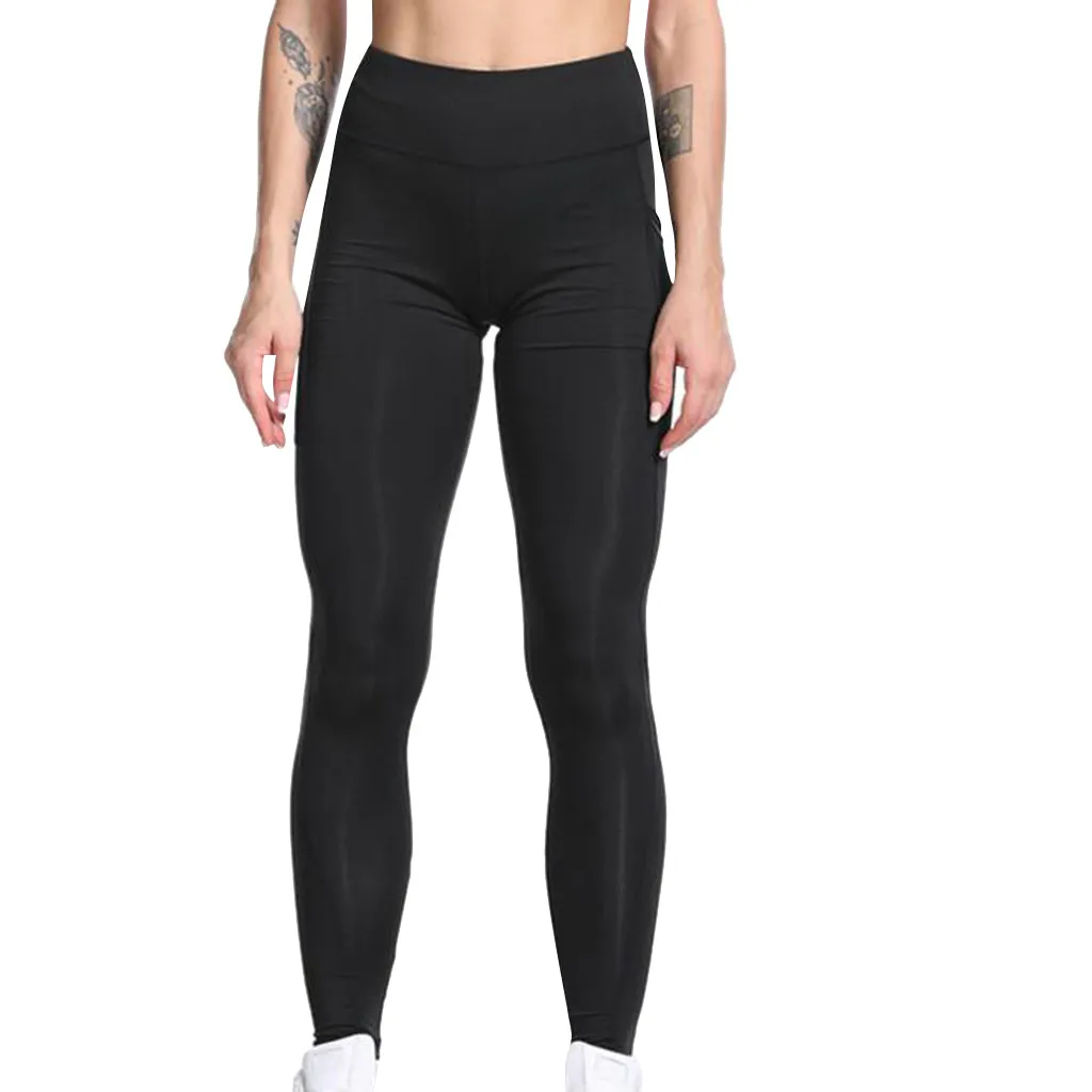 SAGACE однотонные брюки для йоги женские сетчатые панельные колготки бега фитнес