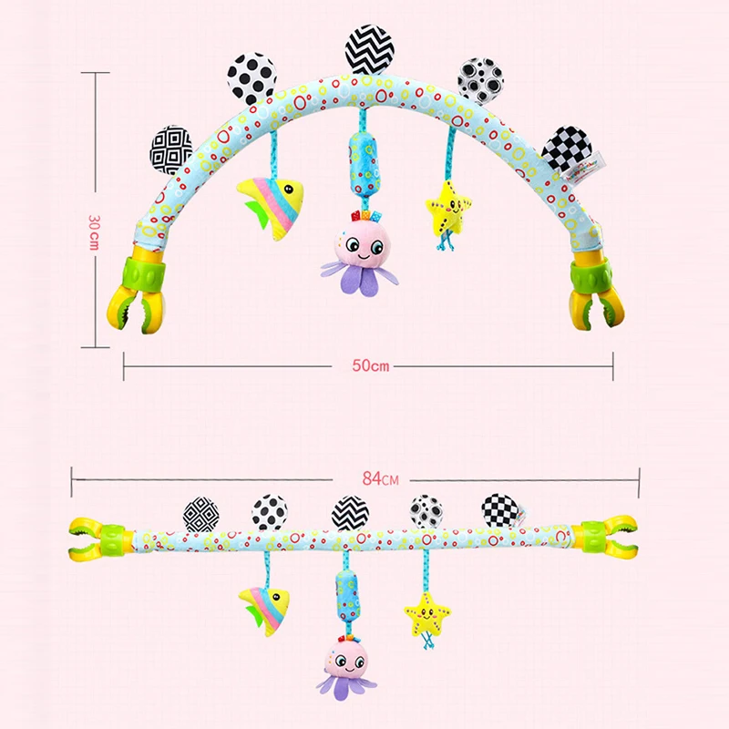 Детские погремушки животные для новорожденных 0 12 месяцев детская коляска