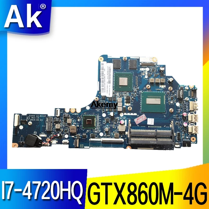 HD LA B111P Материнская плата ноутбука для Lenovo Y50 70 оригинальный I7 4720HQ/4710HQ GTX860M