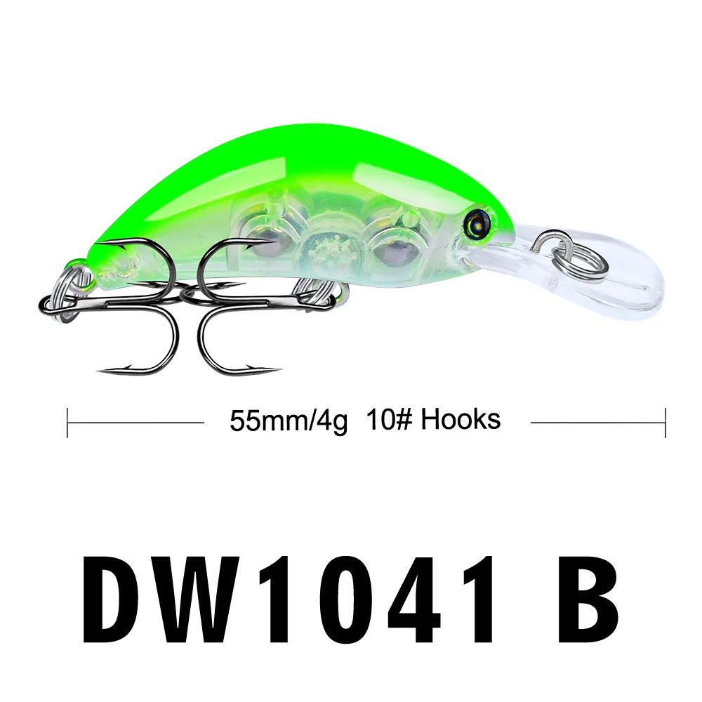 55 мм 5g 3D глаза Кривошип приманка для щуки окуня баса плавающий Crankbait Pesca|Наживки