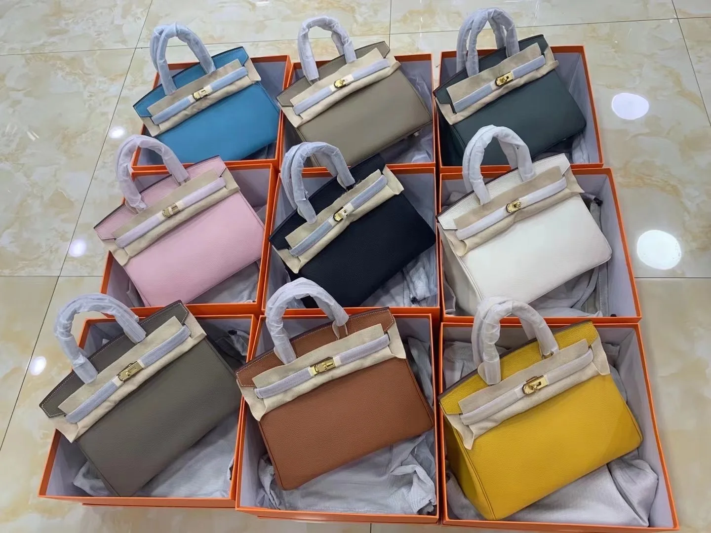 

The New Stylish Fashion Genuine Cow Leather Women Top Handbag One Shoulder And Crossbody Bag 2021 9Color 25cm 30cm