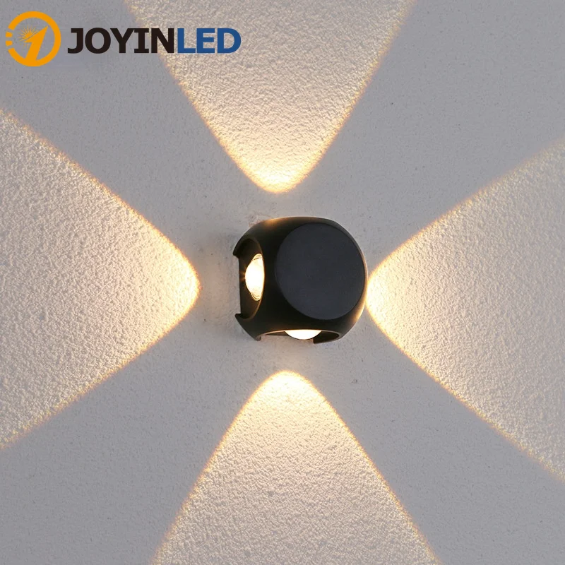 

New Design Led Outdoor Ball Wall Lamp Exterior Wall Down Spotlight Outdoor Waterproof Garden Light Aisle Decorative Wall Lights