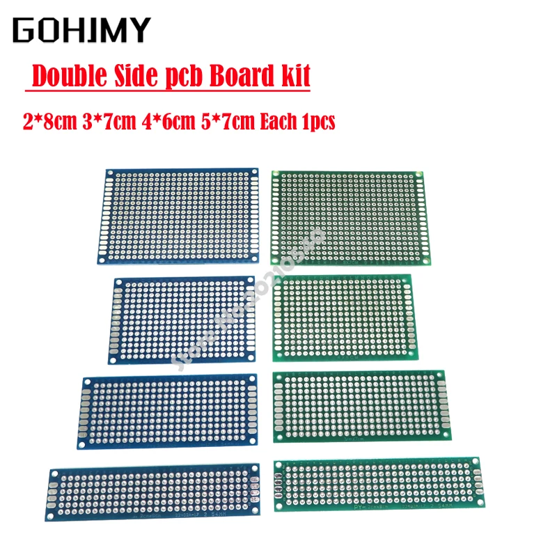 4 шт. 5x7 4x6 3x7 2x8 см 5*7 4*6 3*7 2*8 двухсторонний медный прототип печатной платы, универсальная плата, пещера, печатная плата