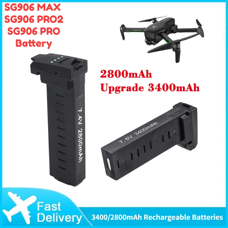 

SG906 PRO/MAX Camera Drone Battery 7.6V 3400mAh Rechargeable Original Batteries RC Drone Accessories For SG906 Pro 2