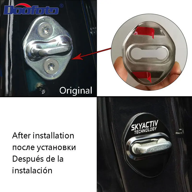 Крышка дверного замка для Mazda 2 3 6 DJ BM BP GJ CX3 CX-5 CX5 CX 5 CX9 MX5 2014-2020 2021 аксессуары