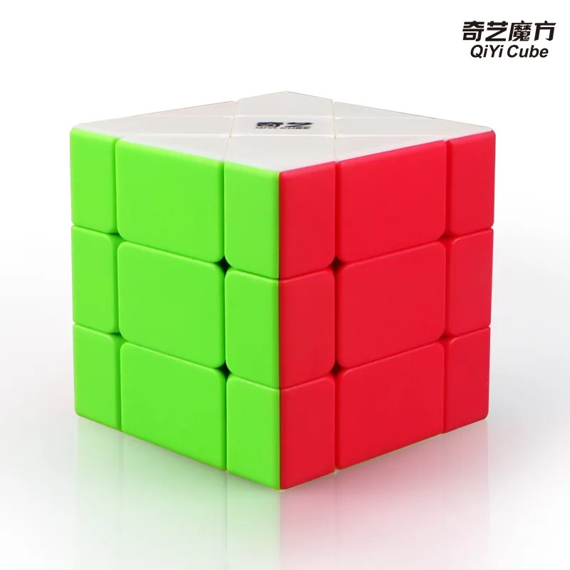 QiYi Fisher 3x3 черный магический куб без наклеек 5,6 см безопасный ABS скоростной куб твист обучающая игрушка для детей необычная форма