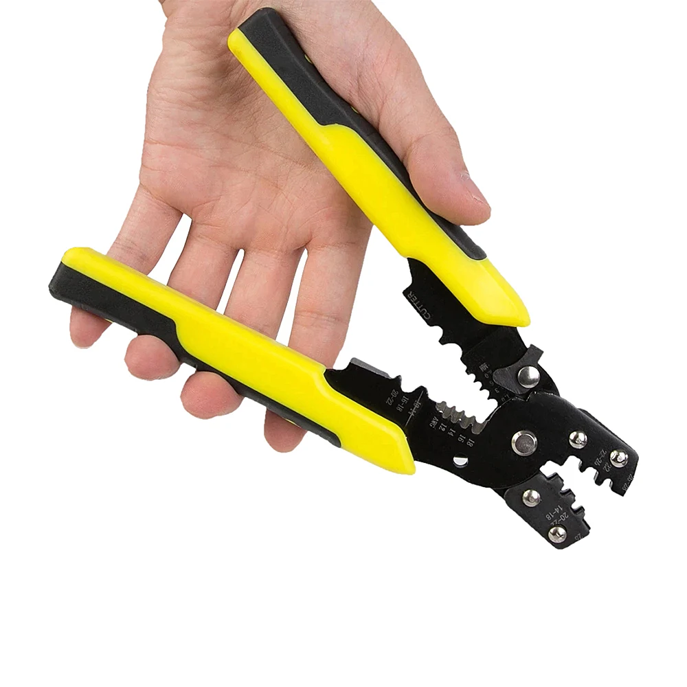 

Multi Pliers Crimping Pliers Wire Stripper Multi Functional Snap Ring Terminals Crimpper Tubular Terminal Crimper Wire Tool DIY