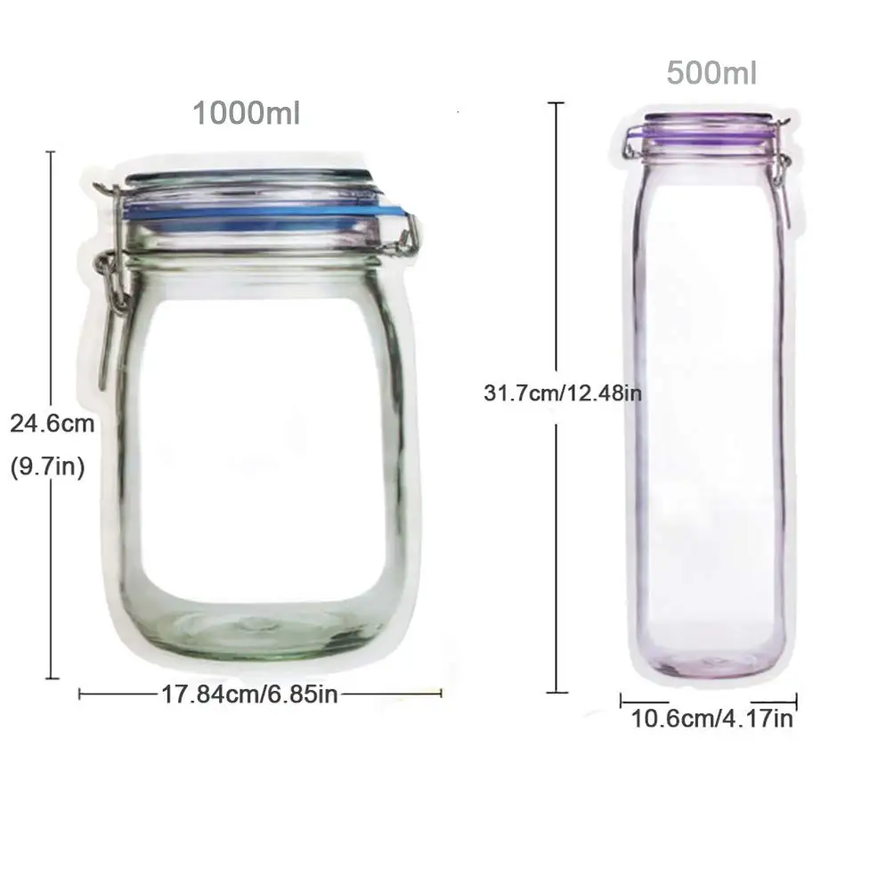 18 шт многоразовый контейнер для хранения пищевых продуктов Mason Jar герметичные