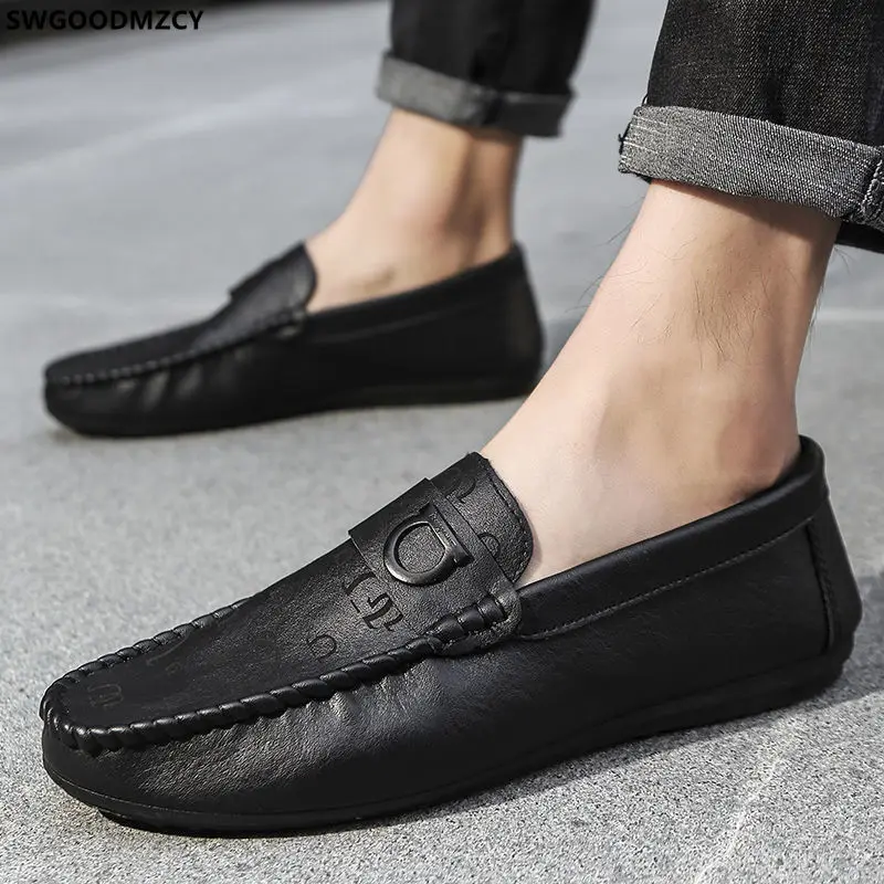 

Italian Leather Casual Shoes for Man 2022 Loafers Men Shoes Luxury Brand High Quality Slip on Shoes Men Zapatillas De Hombre