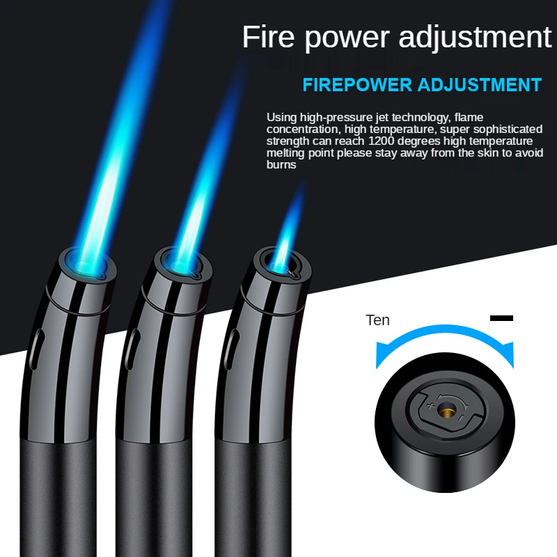 Welding torch igniter outdoor barbecue high temperature kitchen straight-through lighter can set fire upside down spray gun | Дом и сад