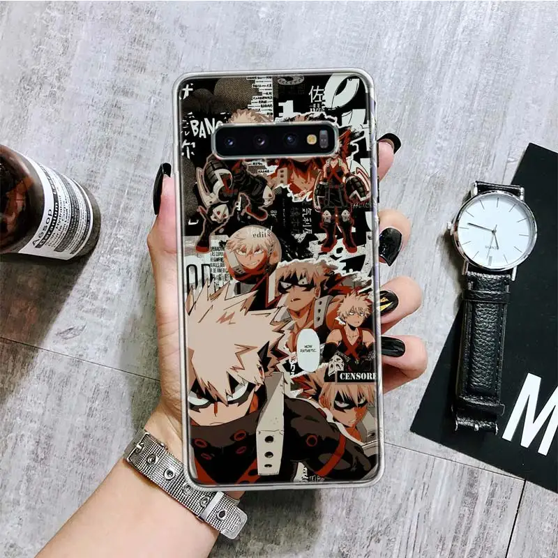 Чехол моя геройская Академия Bakugou Katsuki для телефона Samsung Galaxy A50 A70 A40 A30 A20S A10 Note 20 Ultra