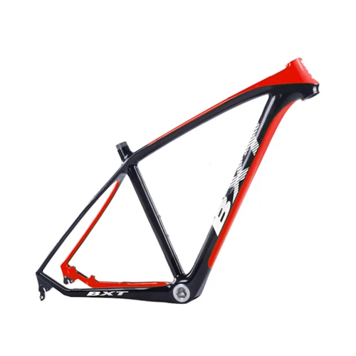 half red BXT T800 Карбон 29er MTB рама 160 мм дисковые тормоза горный полный карбоновая рама 29 рама карбоновая для горного велосипеда 142*12 или 135*9 мм - Цвет: half red