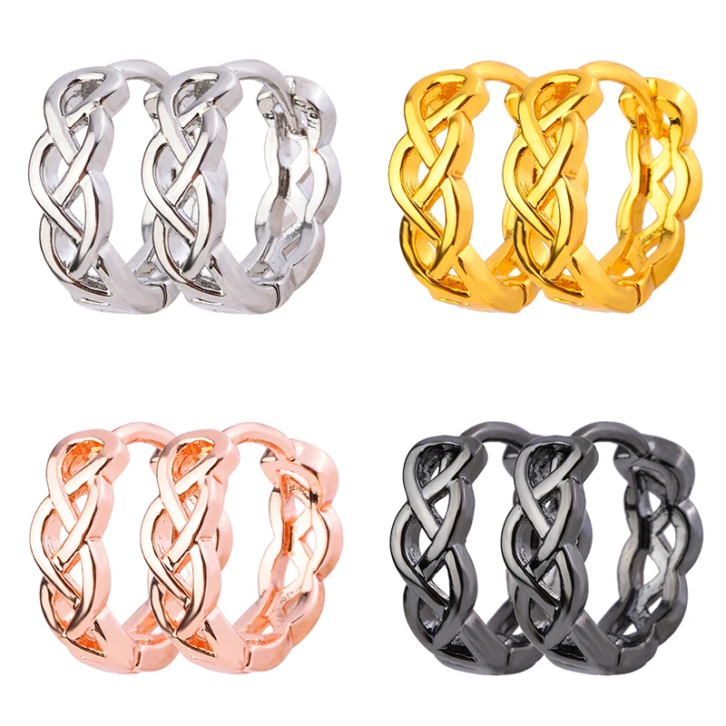 

Kpop fashion hollow design women's earrings hoop Retro geometric round handmade earrings party accessories jewelry gifts