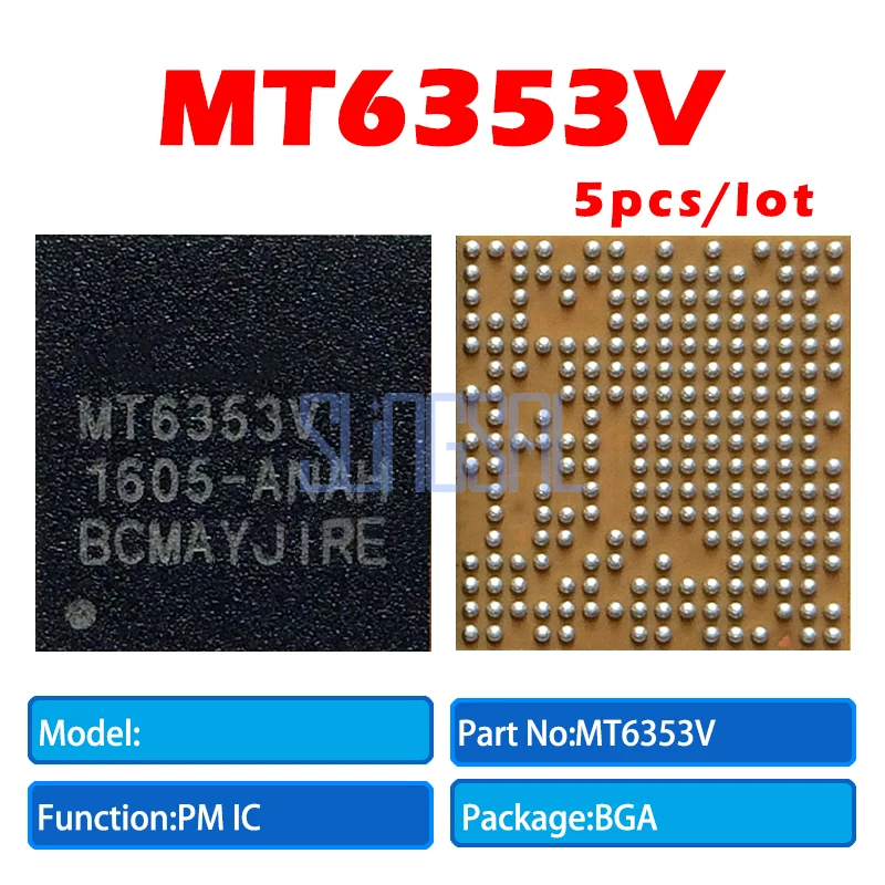 

5pcs/Lot 100% Original MT6353VMT6353 BGA Power Supply PM IC chip PMIC