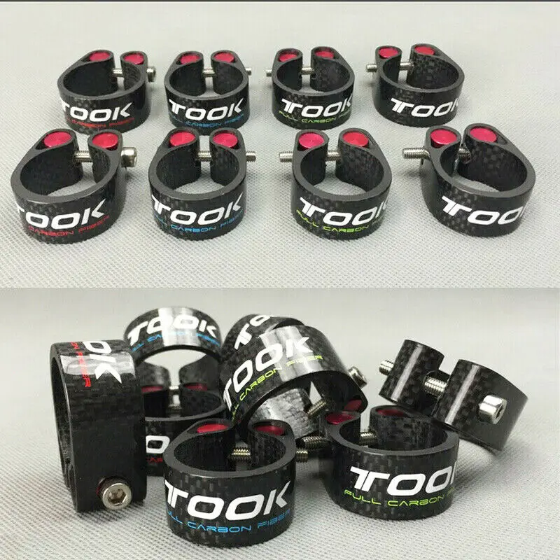 Зажим для подседельного штыря из углеродного волокна 27 2/30 4/30 8/30 9 мм | Спорт и