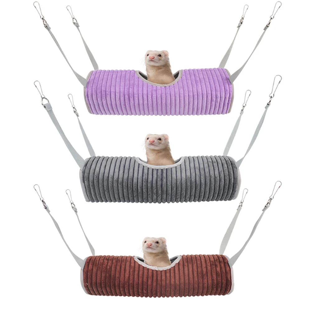 

Small Pet Hammock Squirrel Chinchilla Guinea Pig Plush Fleece Cages Soft Warm Hanging Nest Sleeping Beds For Hamster Accessories