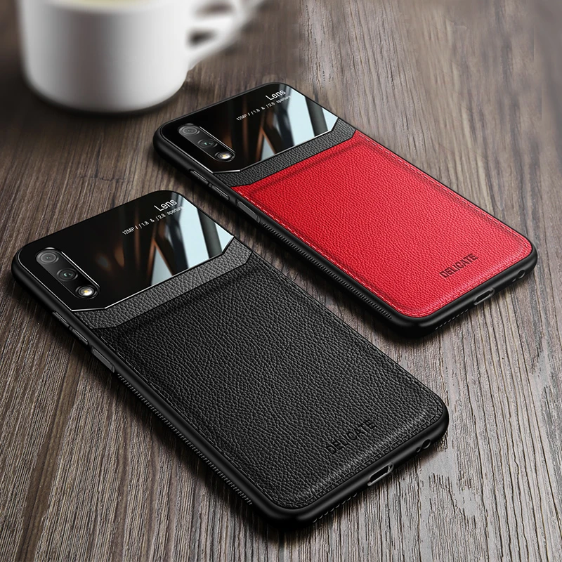 I coque, чехол, чехол, для HuaWei P20 Lite P20lite Pro на кожаном зеркальном стекле Силиконовый противоударный телефон роскошные оригинальные милые чехлы