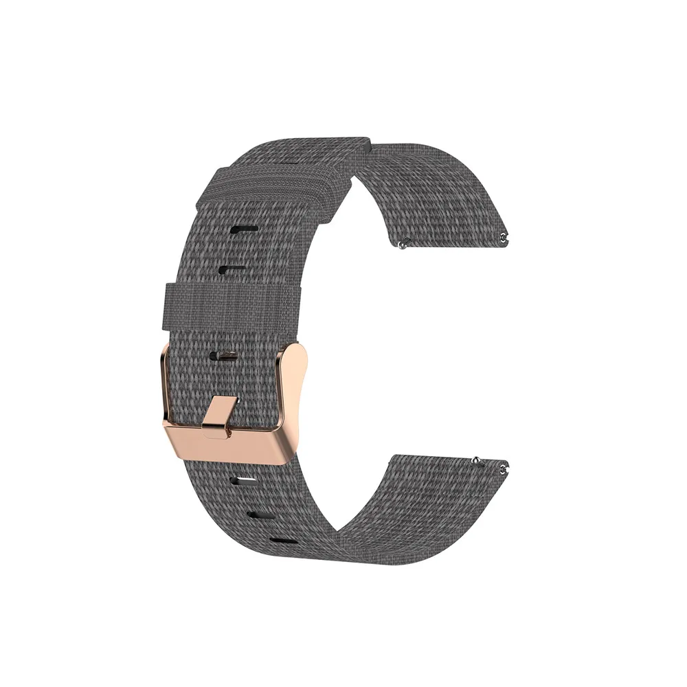 18 20 мм 22 мм холщовый нейлоновый ремешок для часов для samsung Galaxy Watch 42 мм 46 мм Active2 huawei Watch GT2 Amazfit GTR браслет