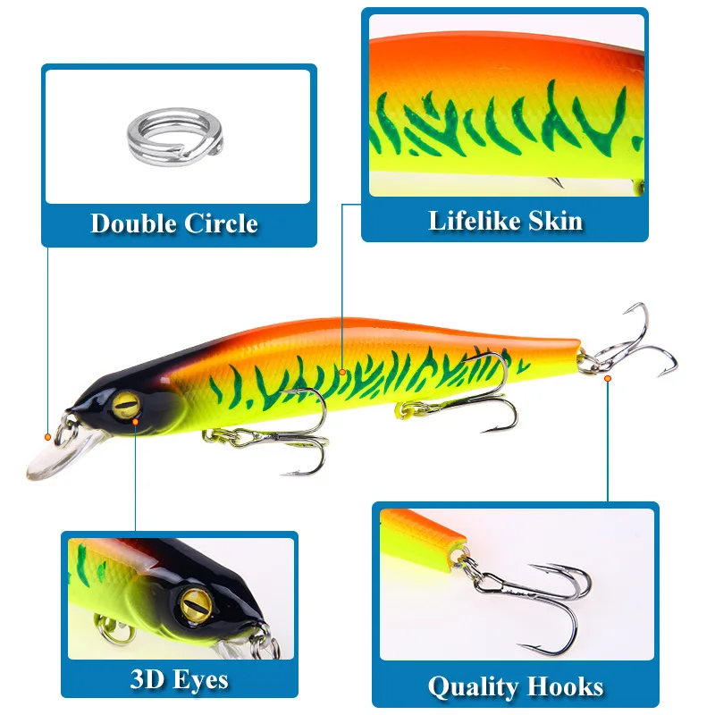 Новинка 12 5 см 17 7 г приманка для рыбалки наживка рыболовные снасти leurre peche en mer 2020