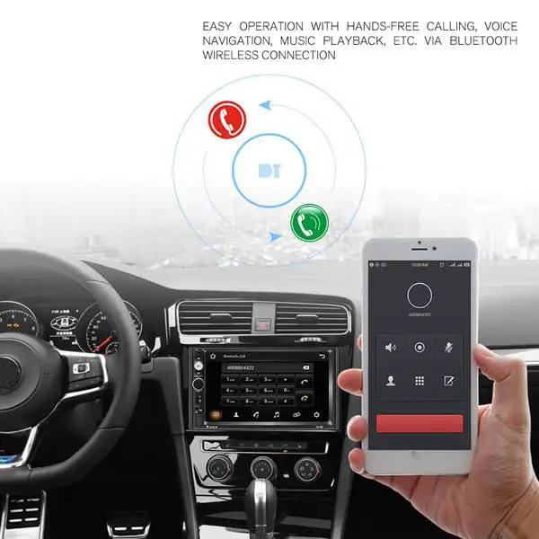 Автомобильный MP5 плеер Android 8 1 7 дюймов 2DIN автомобильный аудио 1024x600 HD DVD с Bluetooth CarPlay