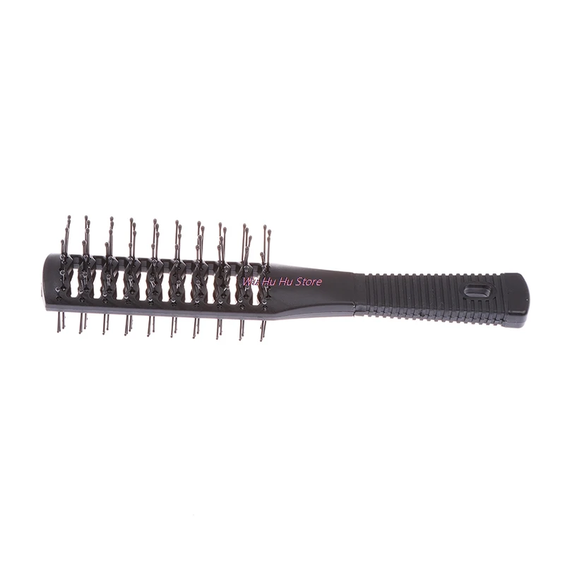 

1Pc Professionele Salon Curl Kammen Zwart Pp Plastic Haren Borstel Anti-Statische Massage Kam Voor Mannen Hairstyling tool