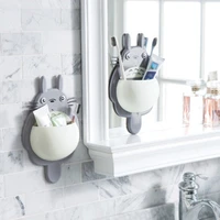 cartoon wall mount toothbrush holder for family decoration bathroom organizer tools accessories tooth brush holder