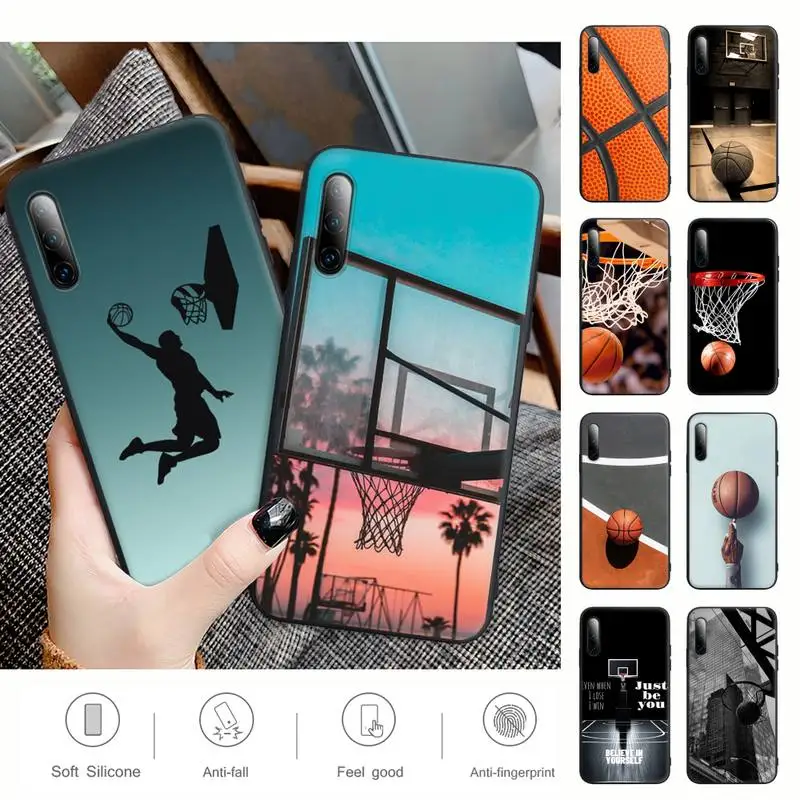 

Basketball Basket Black Silicone Cell Phone Case Cover For Samsung Galaxy S9 S10 S20 S21 S30 Plus Ultra S10e S7 S8