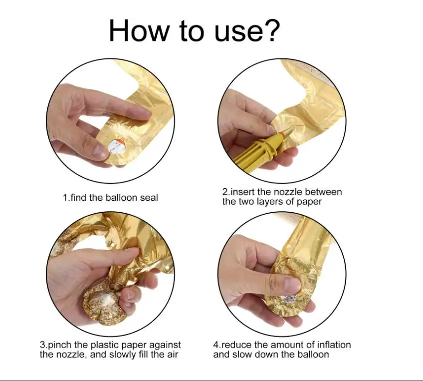 9 шт./лот фольгированные гелиевые шары из майлара с золотой короной и шляпками